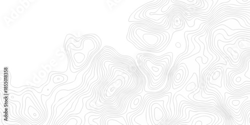 Modern location discovery vector topo map design White background with topographic world grid wave Topographic map geographic line texture.