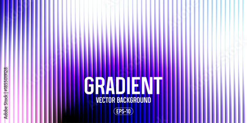 Dark Vertical Glass Grooves with Blurred Violet and Navy Gradient, Subtle White Haze and Optical Depth, Modern Elegant Abstract Cover Background, Vector Illustration