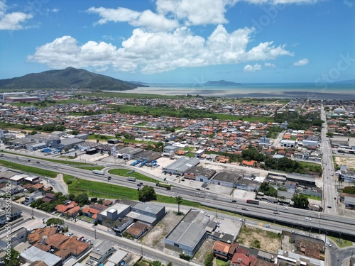 Imagens Aereas da Cidade de Tijucas Santa Catarina