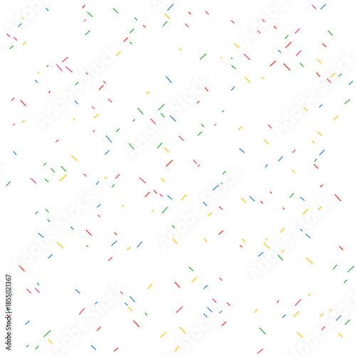 Colorful sprinkles scattered randomly a pure, perfect for dessert and celebration themes