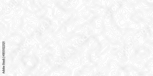 Minimal seamless area vector topo paper lines Topographic contour lines grid map pattern design. Geographic mountain relief. Contour maps. Topo contour paper map design.