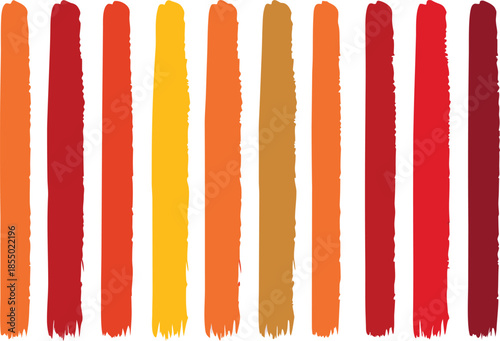 Vibrant fluid brush strokes translucent svg vector illustration warm color palette