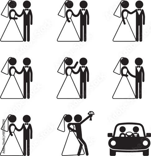 Wedding Bride Bridegroom Married Marry Marriage