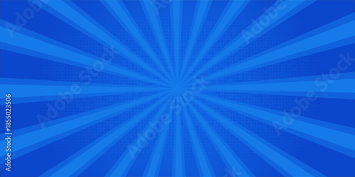 Comic background. Pop art texture. Starburst cartoon style. Anime design with explosion effect for print. Fun dot pattern. EPS 10