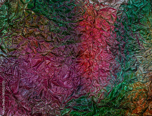 Bunte Metallstruktur