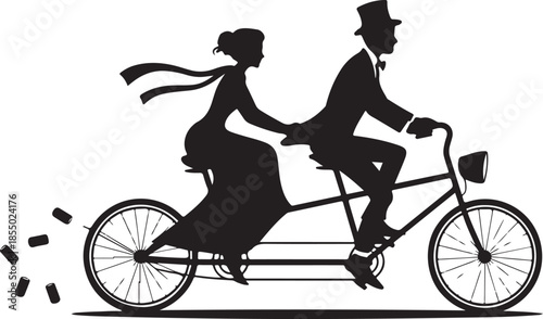 Wedding silhouette vector design