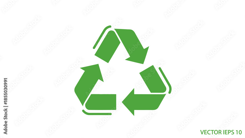 Obraz premium Universal recycling symbol for sustainability and environmental protection