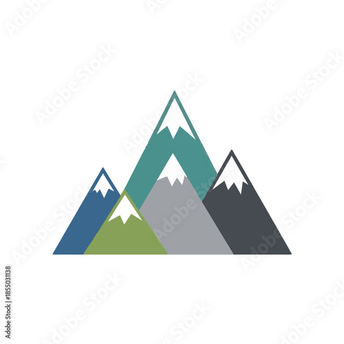 mountain landscape vector illustration