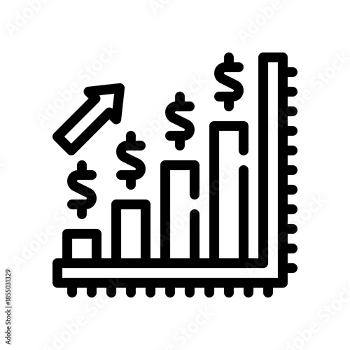 profit chart line icon