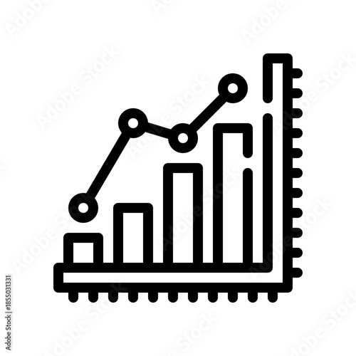 revenue chart line icon