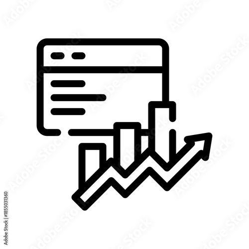 analytics line icon