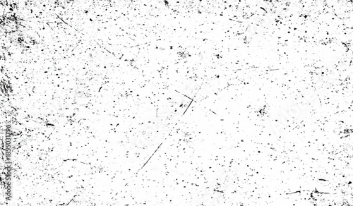 Grunge Dust and Scratch Texture in Black and White Dirty Style Vector Illustration for Distressed Background and Design Use.