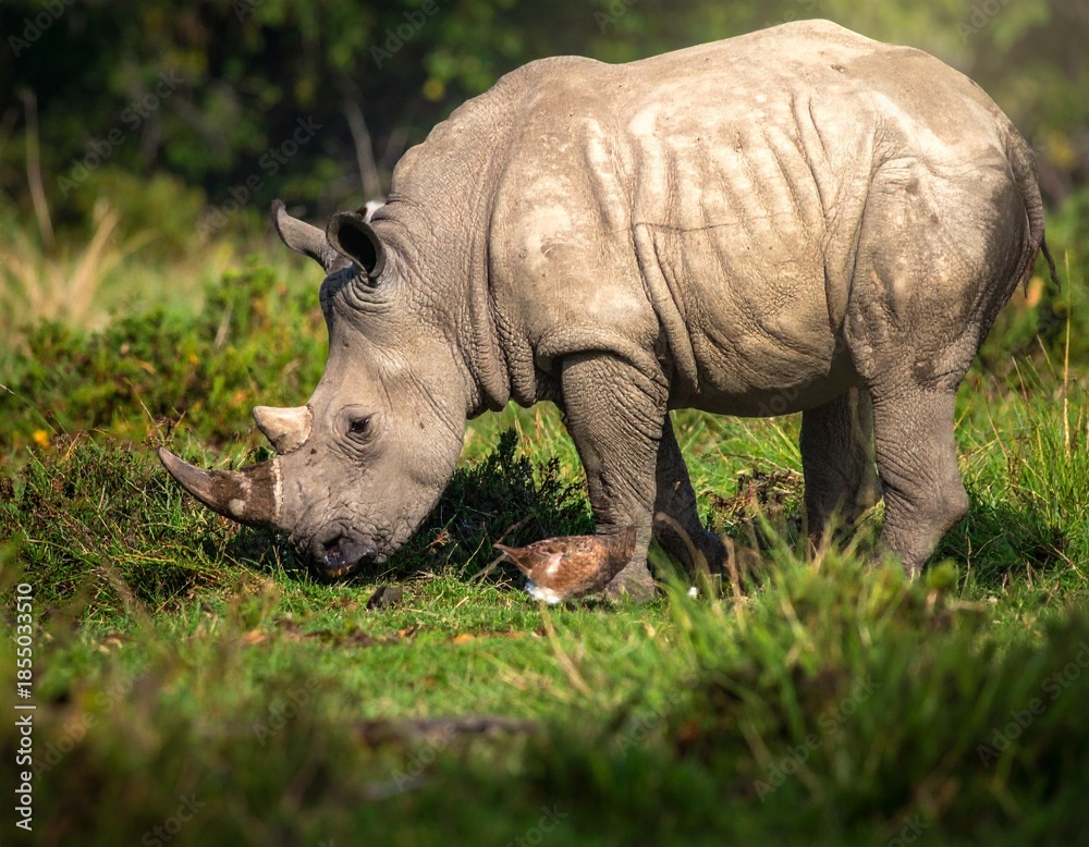 Fototapeta premium white rhino