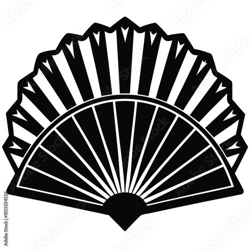 Hand fan icon