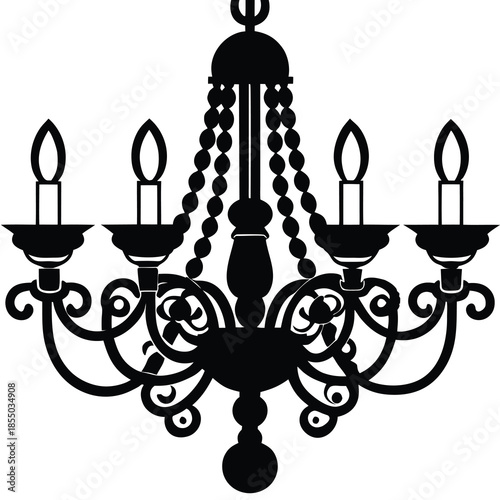 chandelier vector illustration