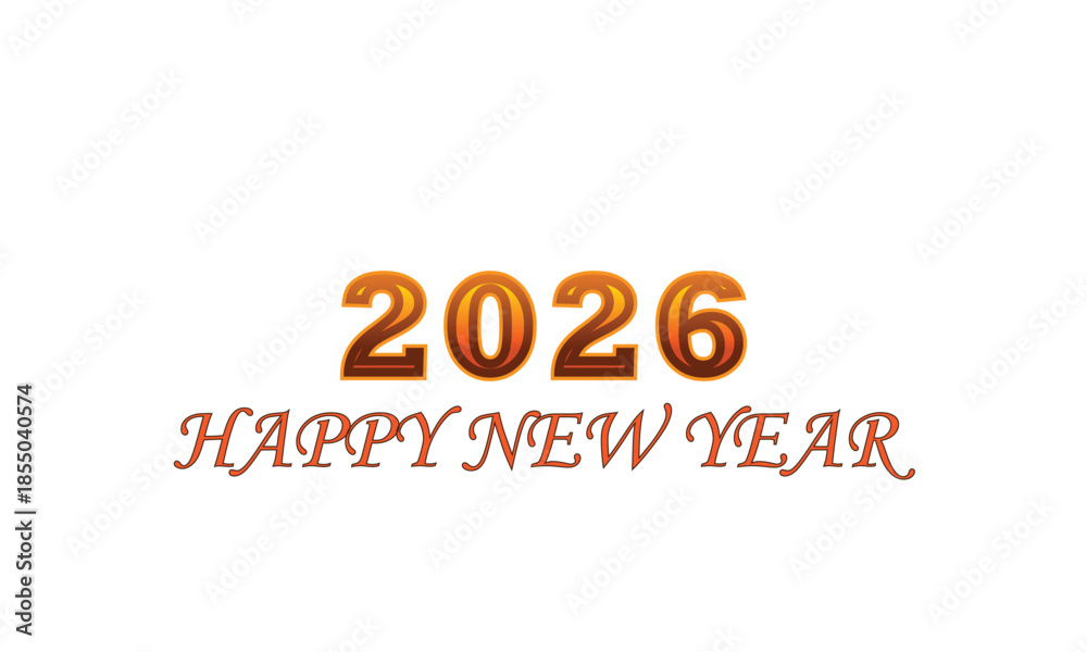 Fototapeta premium 2026 Happy new year design . 