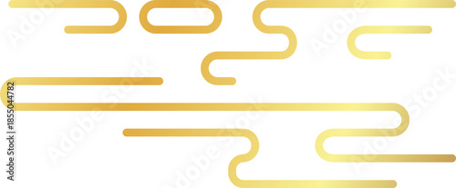 Golden Chinese Auspicious Cloud Pattern