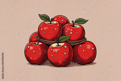 red currant on black background