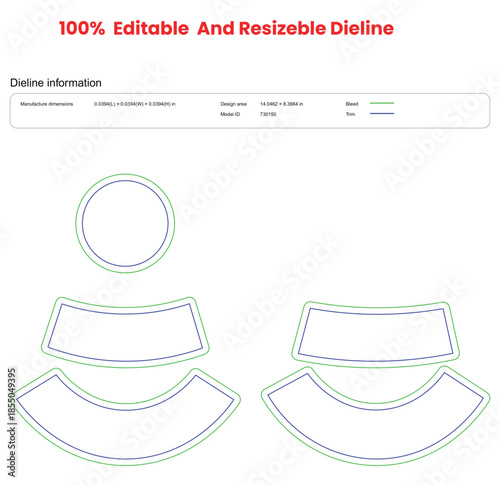 fishing bucket hat dieline template box dieline die lines packaging custom dieline  box cardboard box dieline pizza box dieline printable product packaging layout,