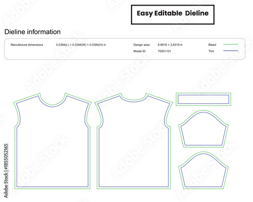 oversize black t shirt dieline template box dieline die lines packaging custom dieline  box cardboard box dieline pizza box dieline printable product packaging layout,