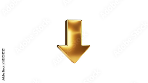 Golden arrow pointing down
