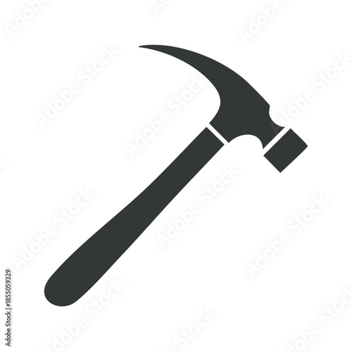 Wallpaper Mural Isolated Hammer Icon Silhouette Minimalist Style Home Improvement Repair Tools Vector Torontodigital.ca