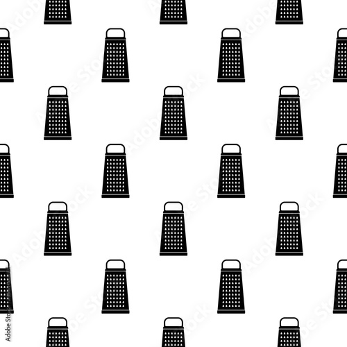 Kitchen grater seamless pattern isolated on white background