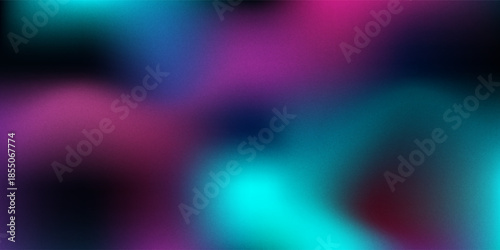 Abstract blue and purple liquid wavy gradient futuristic background. Glowing retro waves vector design