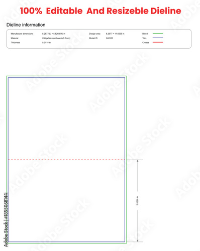 a5 thank you card dieline template box dieline die lines packaging custom dieline  box cardboard box dieline pizza box dieline printable product packaging layout,