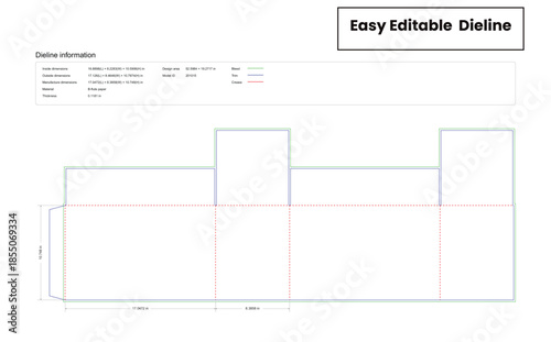 bottomless cardboard box dieline template box dieline die lines packaging custom dieline  box cardboard box dieline pizza box dieline printable product packaging layout,