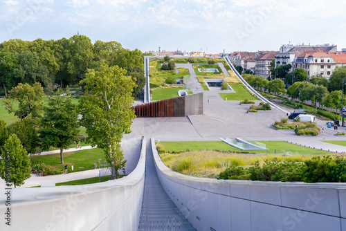 Park Above the Museum of Etnography With Views in Budapest Hungary