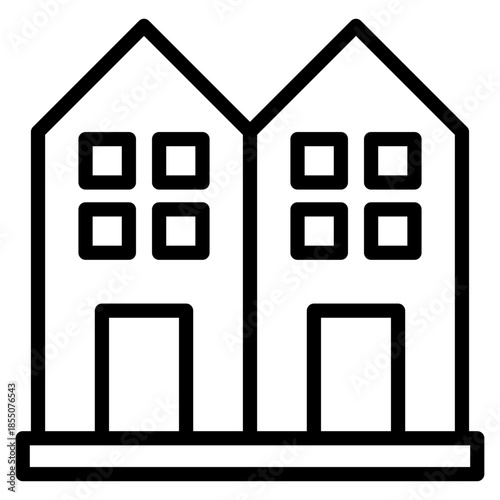 Condo  Icon Element For Design