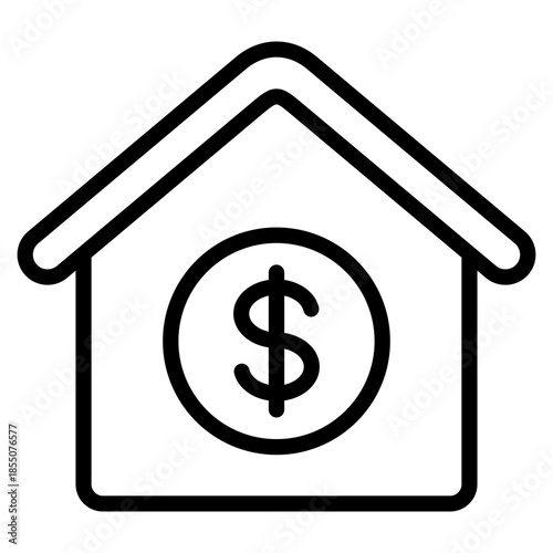 Mortgage  Icon Element For Design