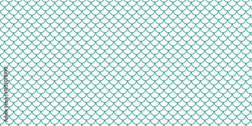 simple teal fish scale pattern for banner poster background.