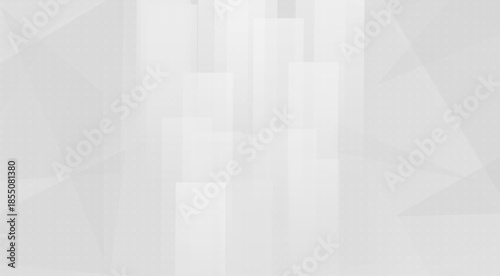 Abstract geometric white gray background modern minimal technology design