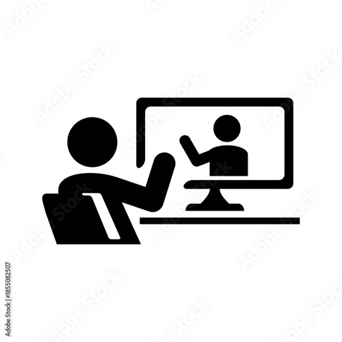 オンライン会話をイメージしたアイコン