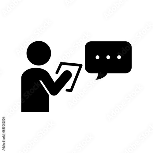 チャットのやりとりをイメージしたアイコン