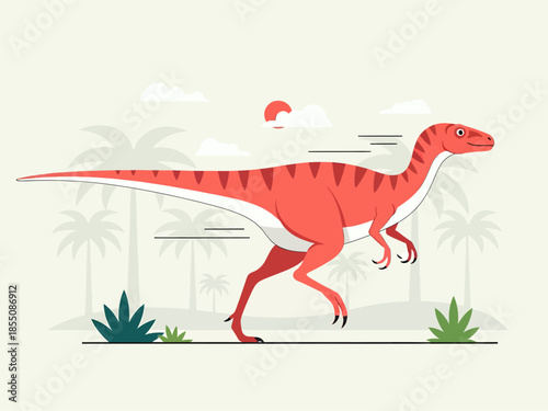A dinosaur, vector illustration design