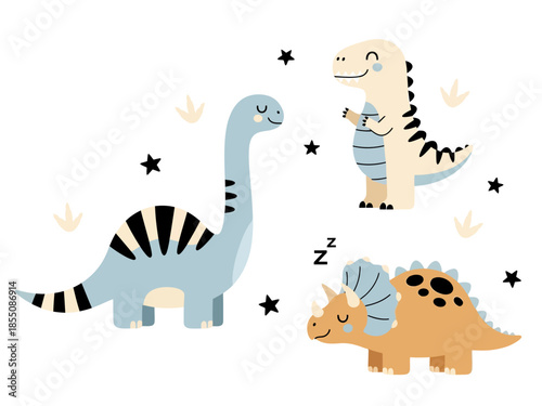 A dinosaurs, vector illustration design