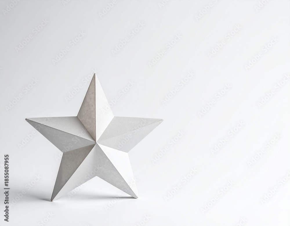 Obraz premium Estrella abstracta y minimalista, forma simple sin bordes complejos