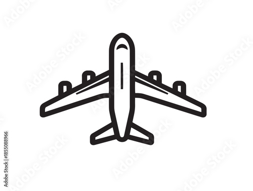 Gorgeous airplane illustration representing smooth travel concept