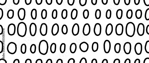 Abstract vector pattern with black dot shapes and diagonal rhythm. Hand drawn sprinkle texture creates minimalist background. Vector illustration on an isolated background.