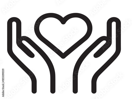 Gorgeous charity illustration symbolizing kindness and generosity