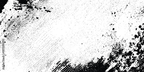 Abstract halftone background . Grunge halftone background Vector, black and white error glitch art design grunge background Dot pop art comic sport style vector .