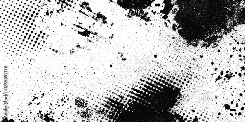 Abstract halftone dots grunge paper texture design. Distress overlay vector textures Distressed overlay texture. vector design