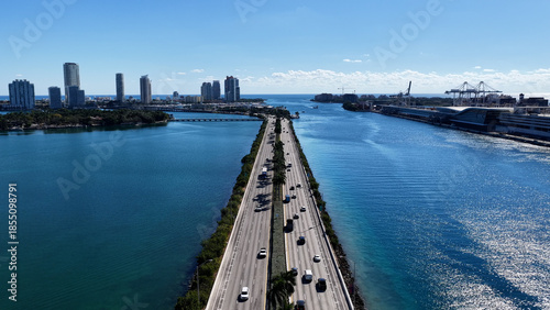 Wallpaper Mural Miami Beach Skyline At Miami Beach In Florida United States. Stunning Cityscape. Beach Landscape. Highrise Buildings. Miami Beach Skyline In Florida United States. Nature Background. Torontodigital.ca