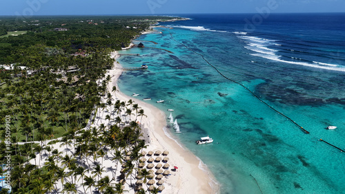 Принти на полотні Playa Blanca Beach At Punta Cana In La Altagracia Dominican Republic