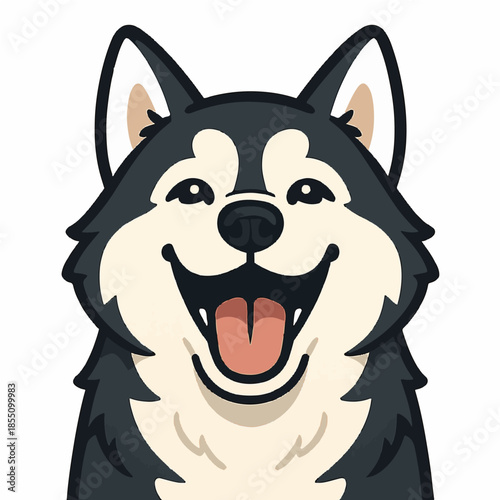 Husky “Happy Howl Smile”