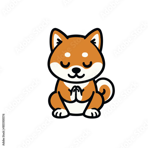 Shiba Inu “Polite Sitting Bow”