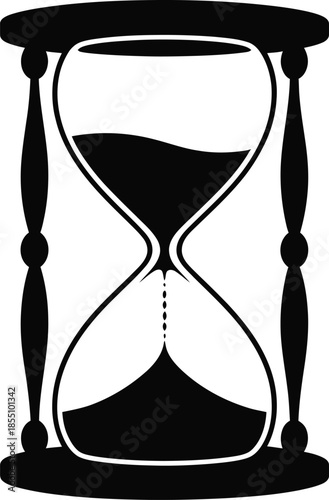 Classic Hourglass Measuring Passing Time